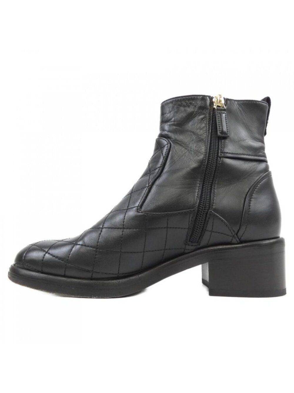 Chanel Boots Lambskin Black - Picture 2 of 6